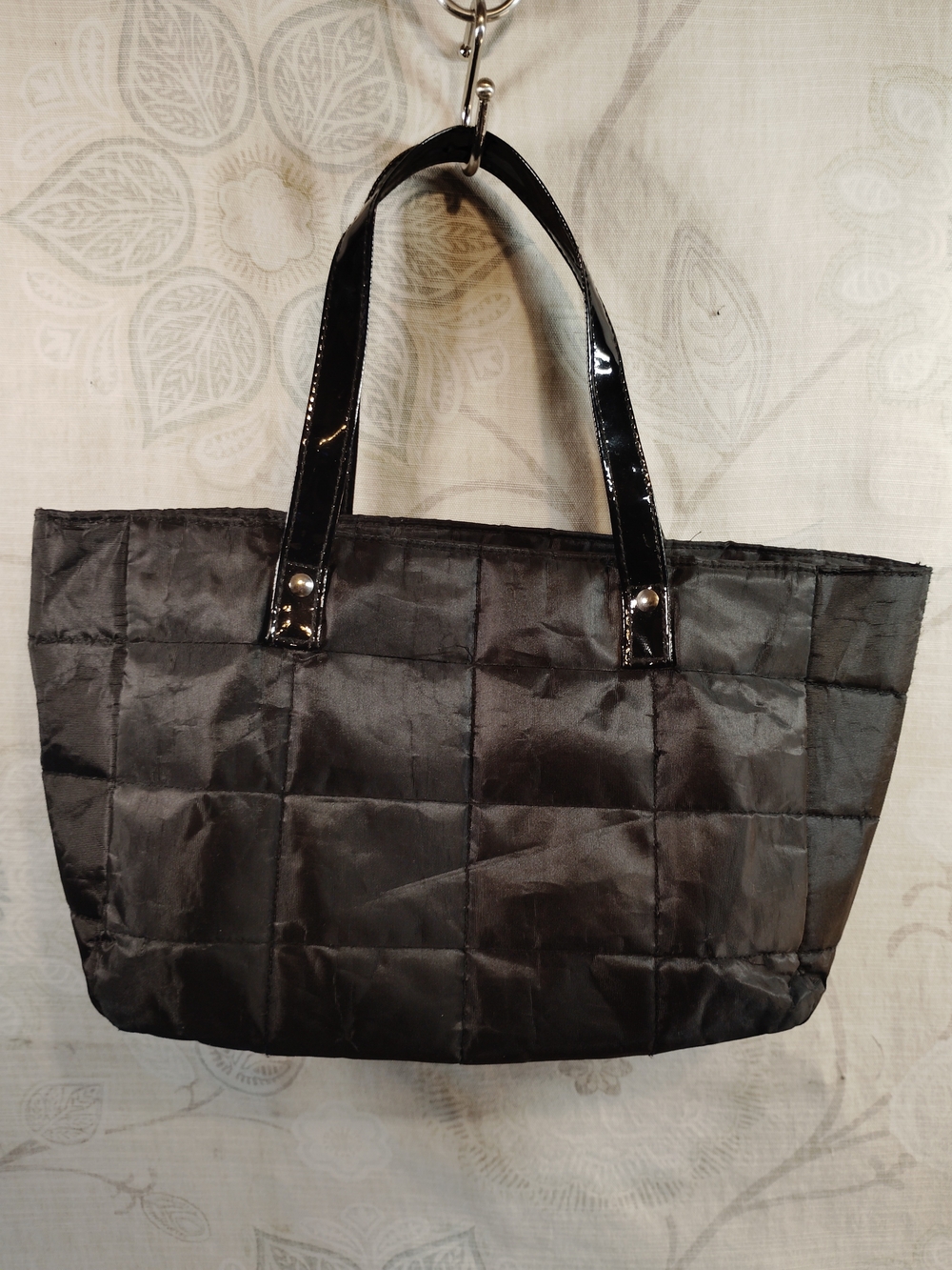 Yankee Candle Black Compact Quilted Tote Bag